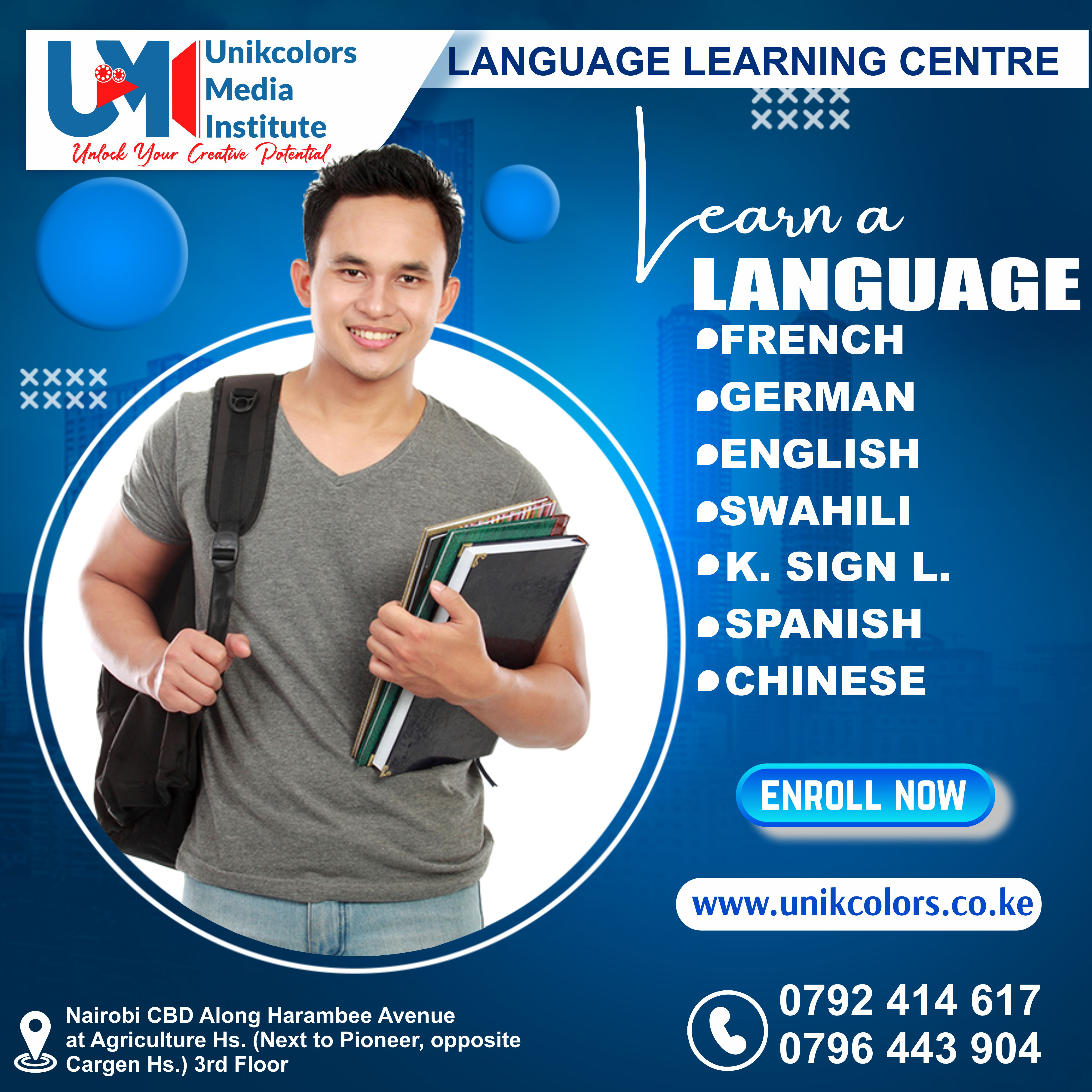 LANGUAGE TRAINING CENTRE - GERMAN | ENGLISH | FRENCH | CHINESE | SPANISH | SWAHILI | KENYA SIGN LANG